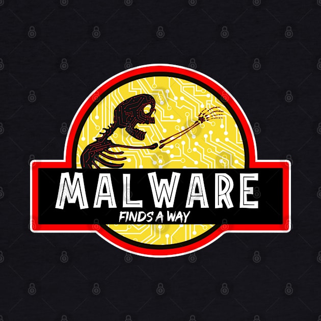 Malware Finds A Away funny humor Computer science by DonVector